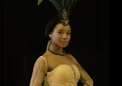 Salon Elegance et métiers d'arts-Les chapeaux de nina-Turban brodé main Josephine Baker